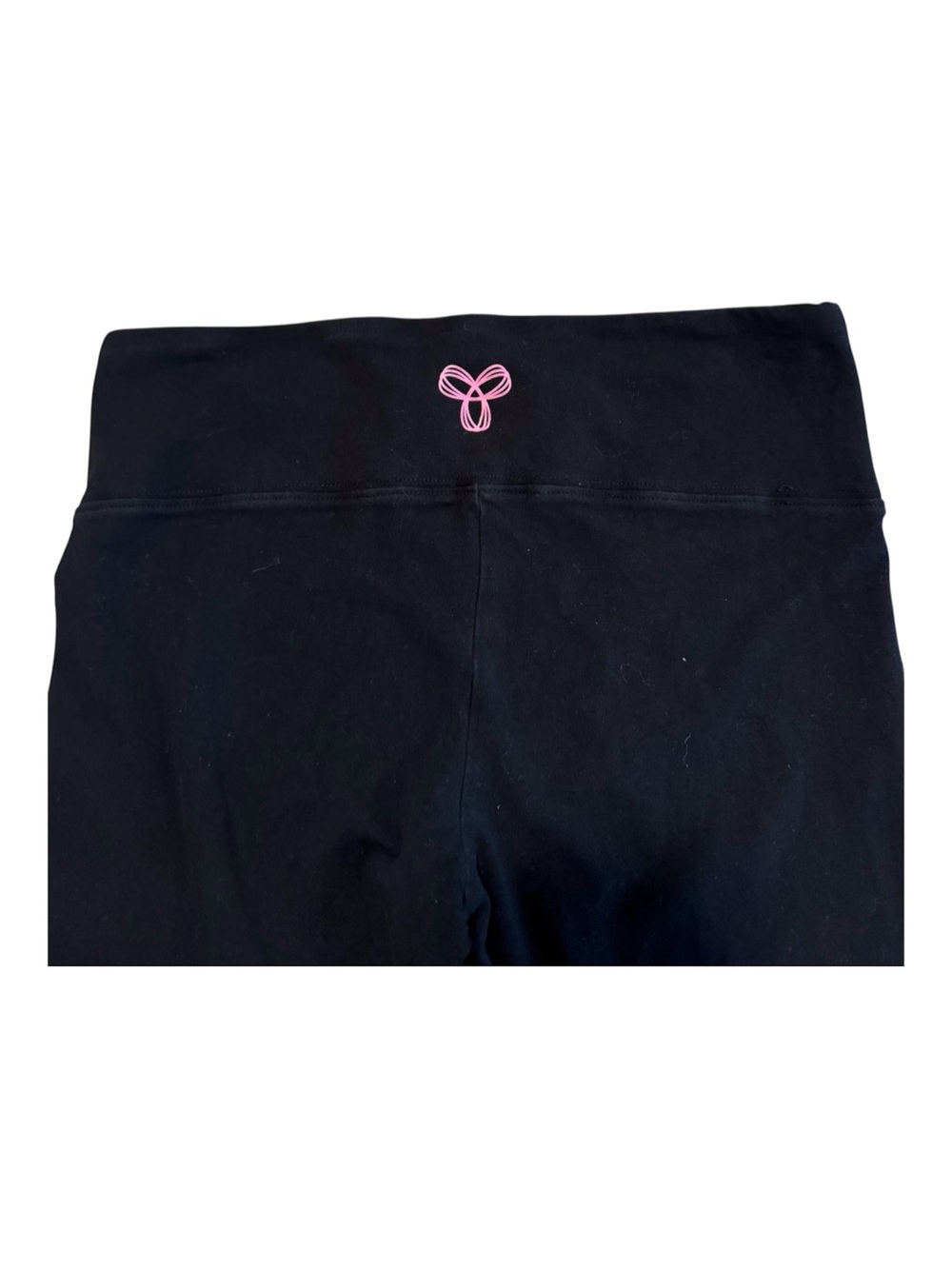 Aritzia TNA Black Leggings with Pink Back Logo